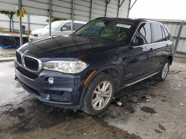 5UXKR2C55E0H31873 - 2014 BMW X5 SDRIVE3 BLUE photo 2