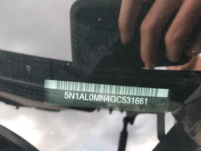 5N1AL0MN4GC531661 - 2016 INFINITI QX60 ლურჯი ფოტო 10
