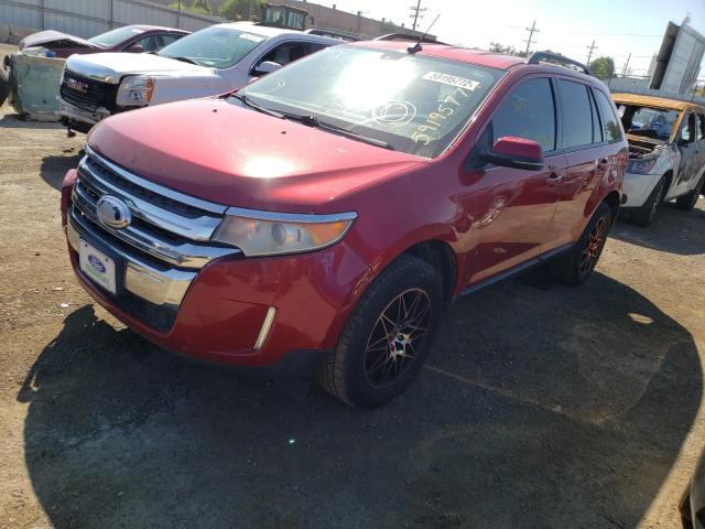 2FMDK3JC9CBA12460 - 2012 FORD EDGE SEL RED photo 2