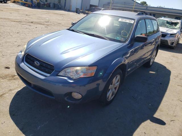 4S4BP61C177339380 - 2007 SUBARU LEGACY OUT BLUE photo 2