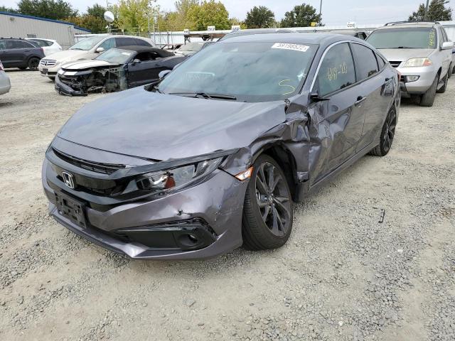 19XFC2F82LE214039 - 2020 HONDA CIVIC SPOR GRAY photo 2