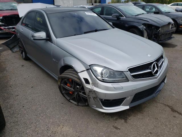 WDDGF7HBXCA606034 - 2012 MERCEDES-BENZ C 63 AMG GRAY photo 1