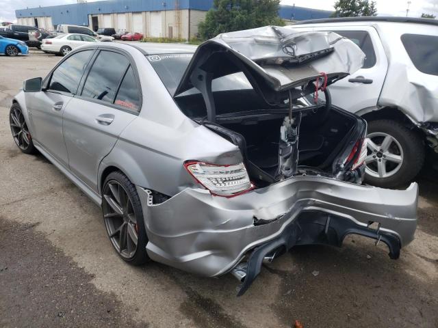 WDDGF7HBXCA606034 - 2012 MERCEDES-BENZ C 63 AMG GRAY photo 3