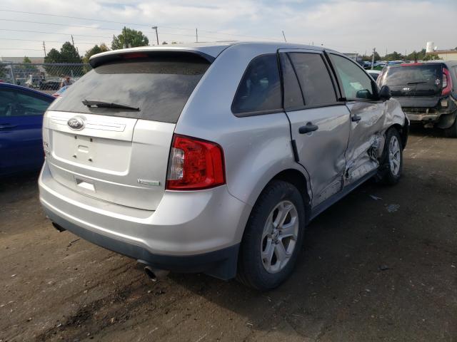 2FMDK3G98DBA87437 - 2013 FORD EDGE SILVER photo 4