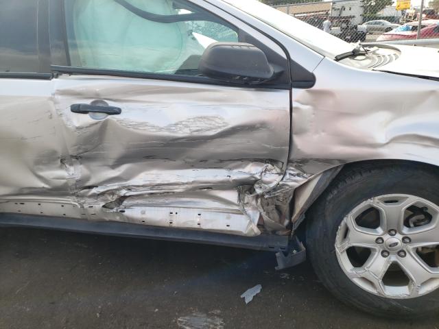 2FMDK3G98DBA87437 - 2013 FORD EDGE SILVER photo 9