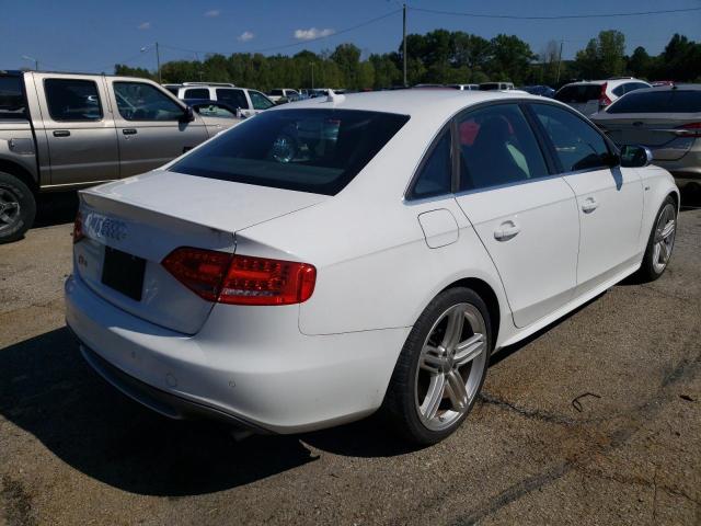 WAUKGAFL9AA065224 - 2010 AUDI S4 PRESTIG WHITE photo 4