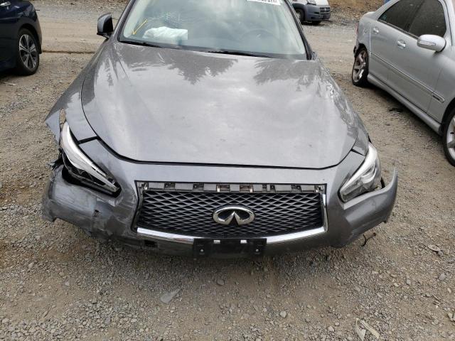 JN1EV7AP4HM739682 - 2017 INFINITI Q50 PREMIU GRAY photo 9