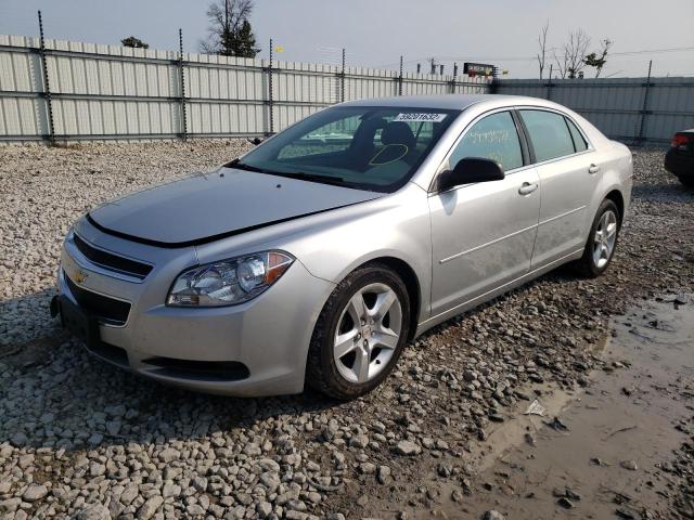 1G1ZA5EU8CF287174 - 2012 CHEVROLET MALIBU LS SILVER photo 2