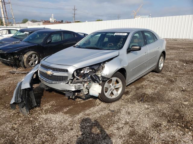 1G11B5SA9DF179703 - 2013 CHEVROLET MALIBU LS SILVER photo 2