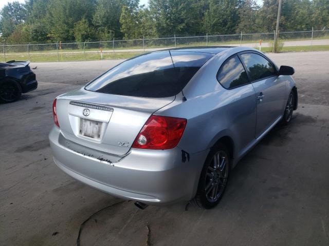 JTKDE177870205757 - 2007 TOYOTA SCION TC ვერცხლისფერი ფოტო 4