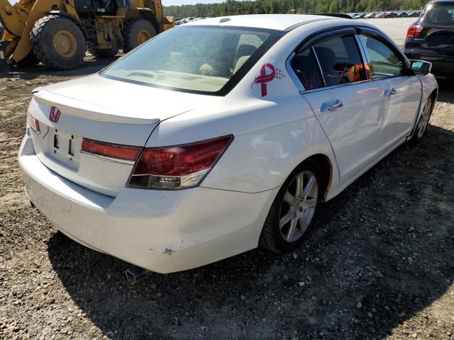 1HGCP3F86CA017263 - 2012 HONDA ACCORD EXL WHITE photo 4