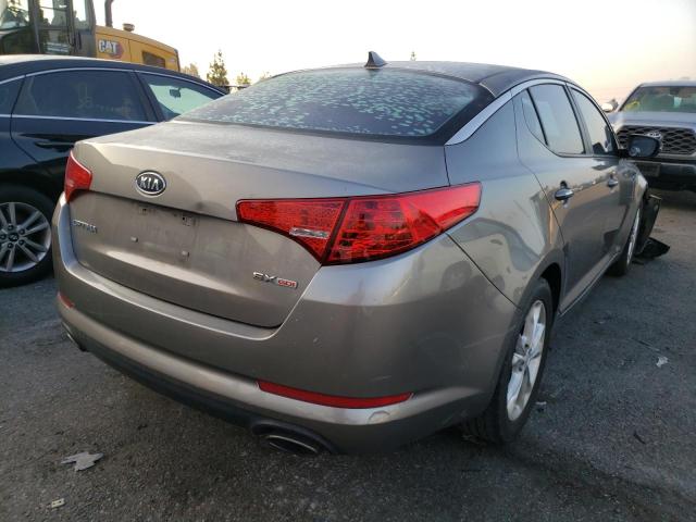 5XXGN4A76CG075663 - 2012 KIA OPTIMA EX GRAY photo 4