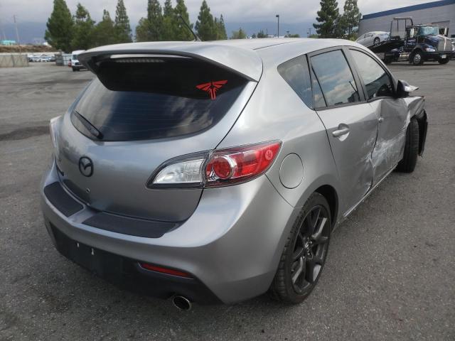 JM1BL1L40D1762958 - 2013 MAZDA SPEED 3 SILVER photo 4