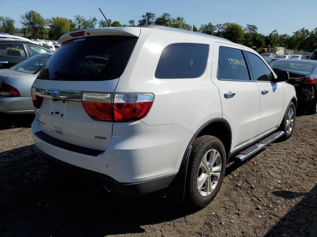 1C4RDJDGXDC518193 - 2013 DODGE DURANGO CR WHITE photo 4