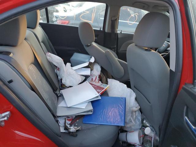 1G1JA5SH2C4230064 - 2012 CHEVROLET SONIC LS RED photo 10