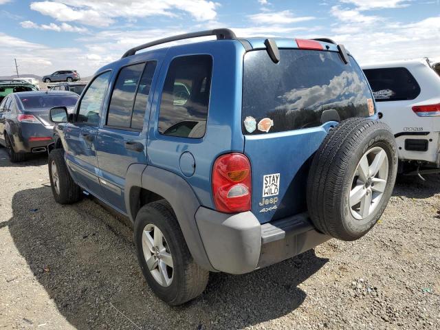 1J8GL48K14W150567 - 2004 JEEP LIBERTY SP BLUE photo 3