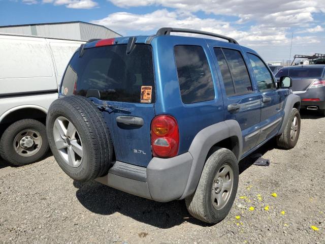 1J8GL48K14W150567 - 2004 JEEP LIBERTY SP BLUE photo 4