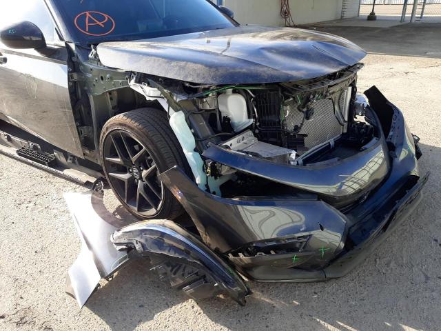 2HGFE2F51NH578445 - 2022 HONDA CIVIC SPOR CHARCOAL photo 9