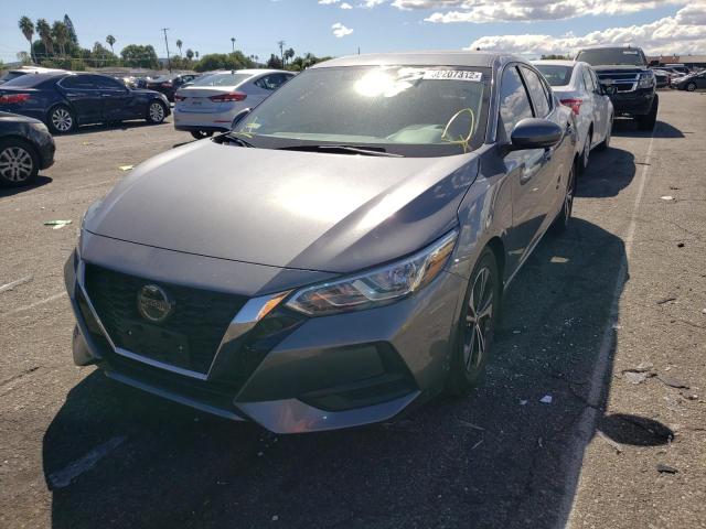 3N1AB8CV5LY254725 - 2020 NISSAN SENTRA SV GRAY photo 2