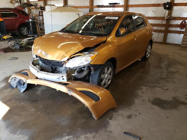 2T1KU40E39C008323 - 2009 TOYOTA MATRIX ORANGE photo 2