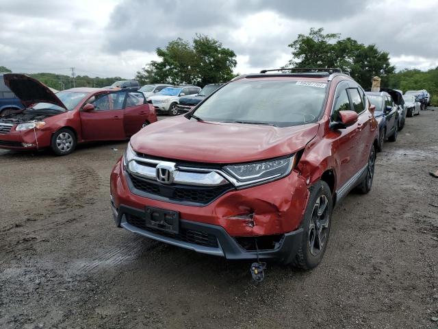 2HKRW2H90HH674264 - 2017 HONDA CR-V TOURI RED photo 9