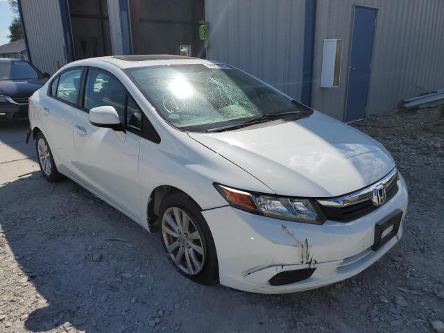 19XFB2F86CE081398 - 2012 HONDA CIVIC EX WHITE photo 1