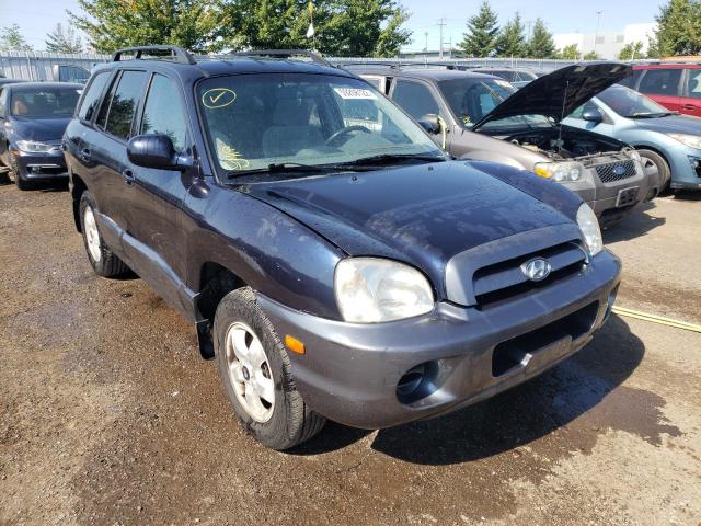 KM8SB13D65U902364 - 2005 HYUNDAI SANTA FE BLUE photo 1