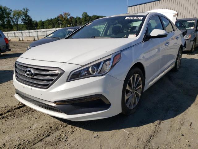 5NPE34AFXHH482837 - 2017 HYUNDAI SONATA SPO WHITE photo 2