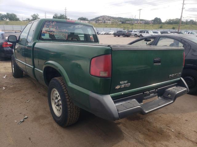 1GCDT19X4V8112484 - 1997 CHEVROLET S TRUCK S1 GREEN photo 3