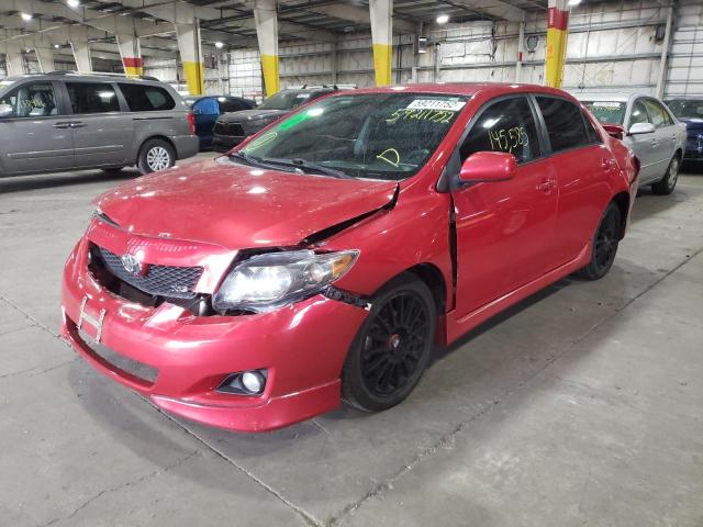 2T1BE4EE1AC041671 - 2010 TOYOTA COROLLA XR 红色 照片 2