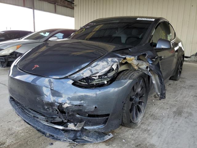 5YJYGDEF2MF194637 - 2021 TESLA MODEL Y فحمي صورة 2