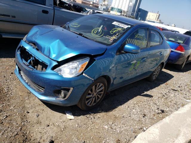 ML32F4FJ2KHF15865 - 2019 MITSUBISHI MIRAGE G4 BLUE photo 2