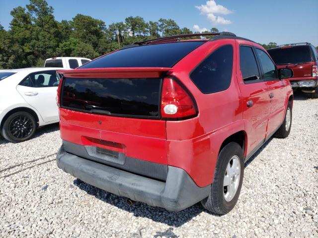 3G7DA03E62S589801 - 2002 PONTIAC AZTEK RED photo 4