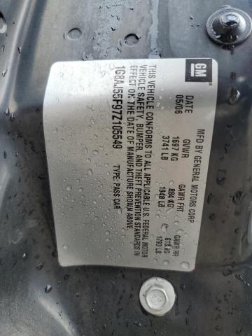 1G8AJ55F97Z105549 - 2007 SATURN ION LEVEL SILVER photo 10