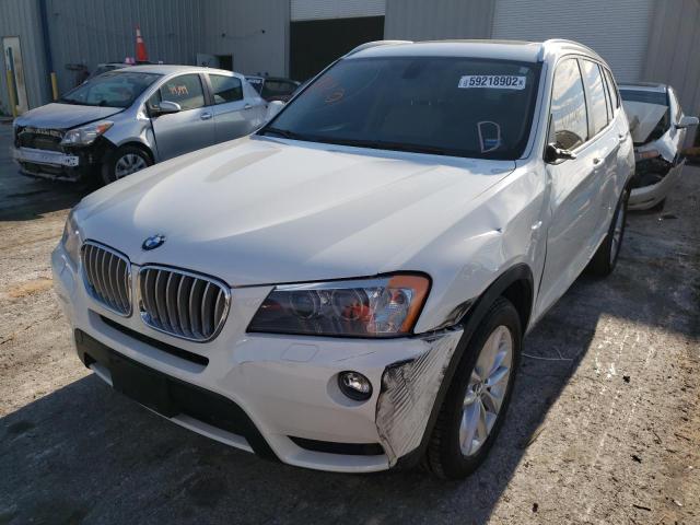 5UXWX9C55E0D25284 - 2014 BMW X3 XDRIVE2 WHITE photo 2