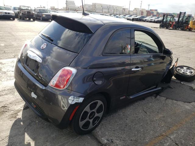 3C3CFFGE0GT180405 - 2016 FIAT 500 ELECTR GRAY photo 4