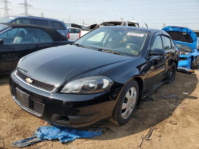 2G1WD5E39D1114869 - 2013 CHEVROLET IMPALA POL BLACK photo 2