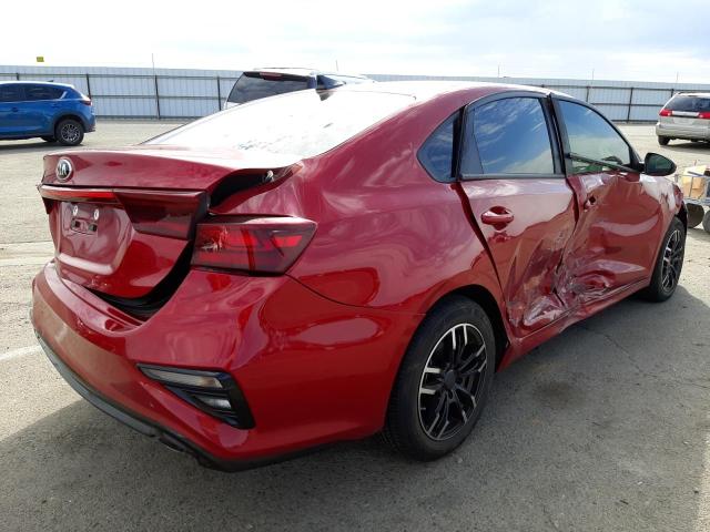 3KPF24AD7KE064981 - 2019 KIA FORTE FE RED photo 4