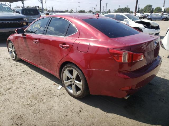 JTHBF5C28C5175278 - 2012 LEXUS IS 250 RED photo 3