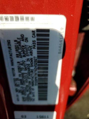 5Y2SP67879Z452927 - 2009 PONTIAC VIBE RED photo 10