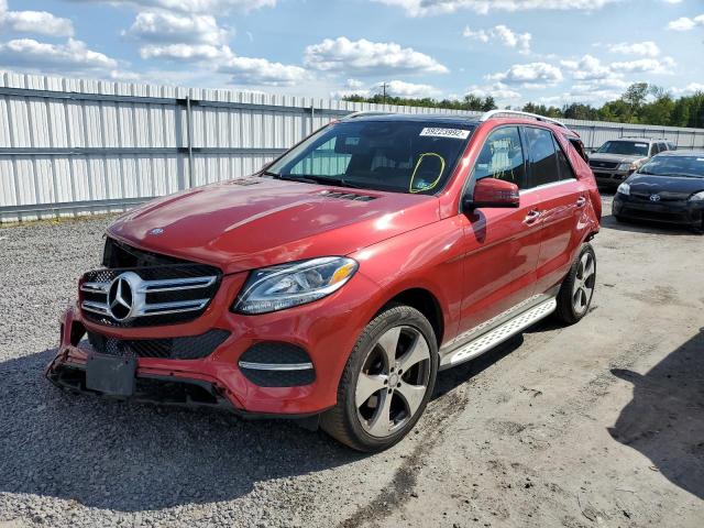 4JGDA5HB4GA774463 - 2016 MERCEDES-BENZ GLE 350 4M RED photo 2