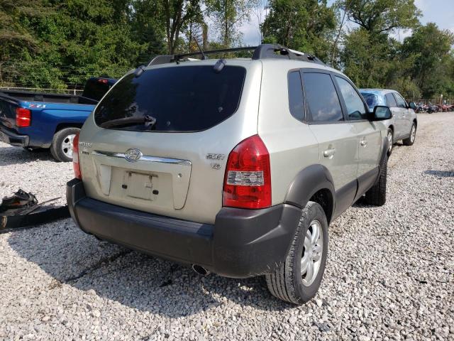 KM8JN12D57U669987 - 2007 HYUNDAI TUCSON SE GREEN photo 4