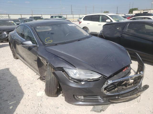 5YJSA1S18EFP65094 - 2014 TESLA MODEL S Մոխրագույն լուսանկար 1