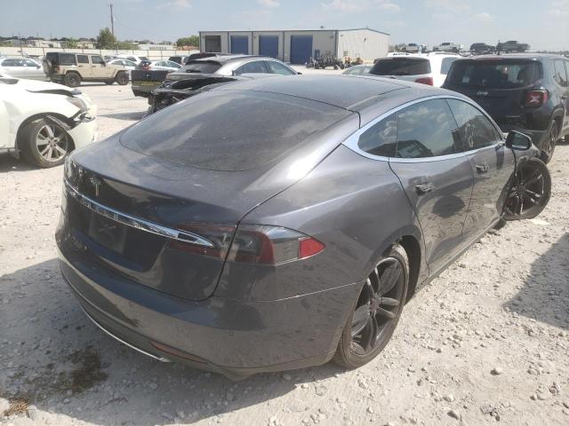 5YJSA1S18EFP65094 - 2014 TESLA MODEL S Մոխրագույն լուսանկար 4