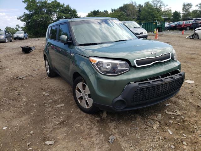 KNDJN2A25E7015710 - 2014 KIA SOUL GREEN photo 1