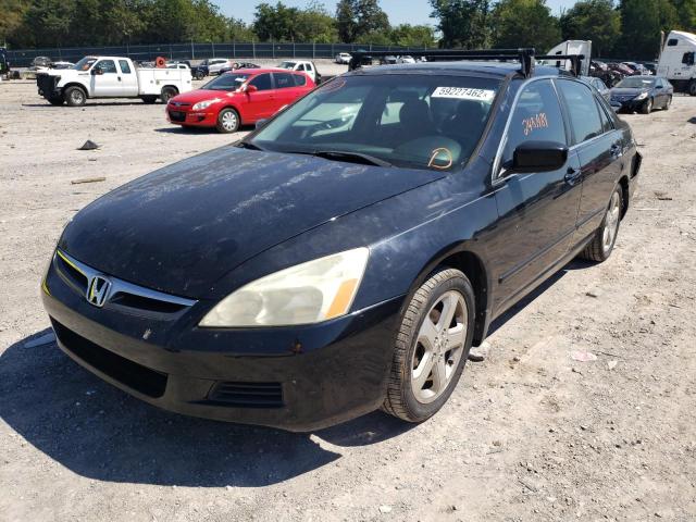 1HGCM65857A003467 - 2007 HONDA ACCORD EX BLACK photo 2