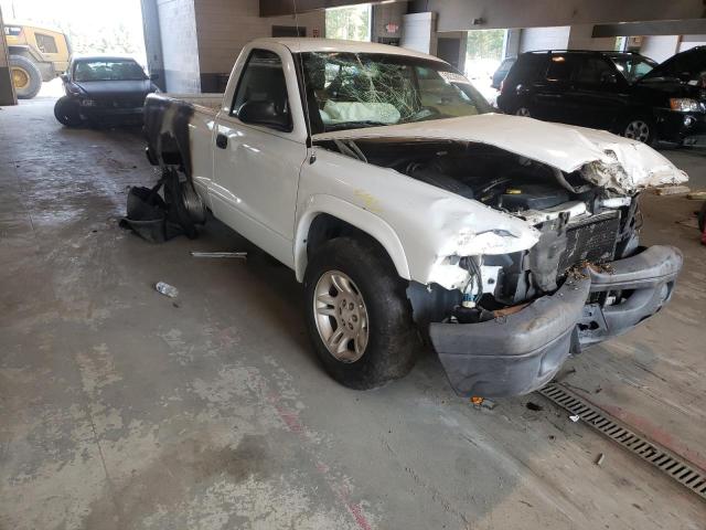 1D7FL16X73S314027 - 2003 DODGE DAKOTA SXT WHITE photo 1