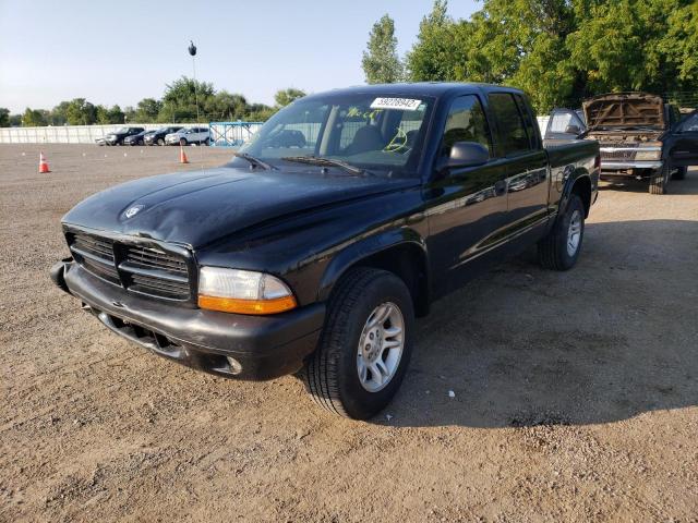 1D7HL38X83S339679 - 2003 DODGE DAKOTA QUA BLACK photo 2