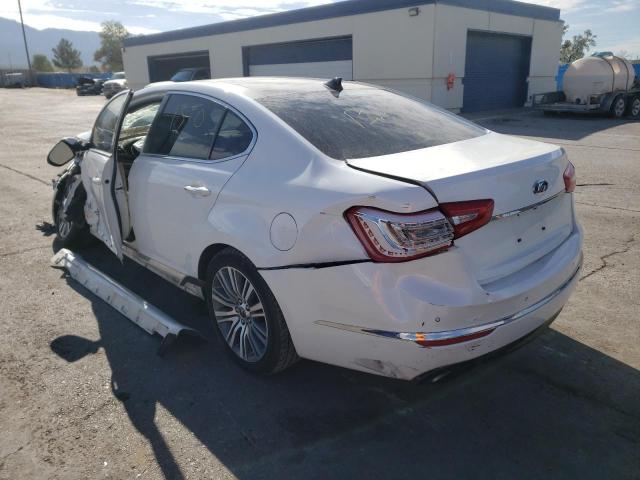 KNALN4D79F5175918 - 2015 KIA CADENZA PR WHITE photo 3