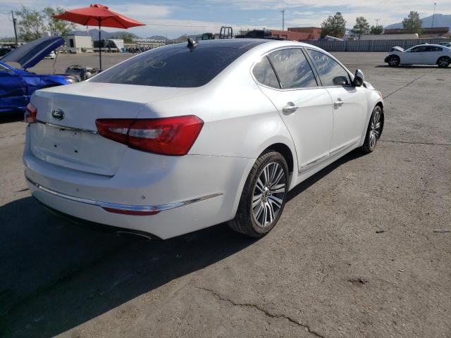 KNALN4D79F5175918 - 2015 KIA CADENZA PR WHITE photo 4